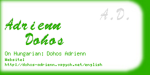 adrienn dohos business card